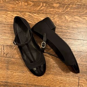 ❌SOLD❌Chanel Grosgrain T Strap flats